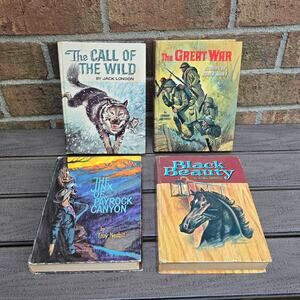 4 Whitman Publishing Books Black Beauty Call Wild Great War Jinx Payrock 50s 60s